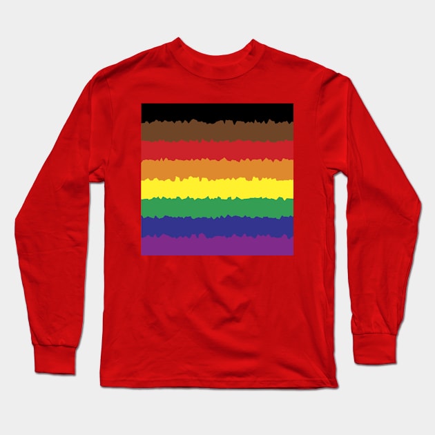 Inclusive LGBT flag Long Sleeve T-Shirt by Darth Tuba